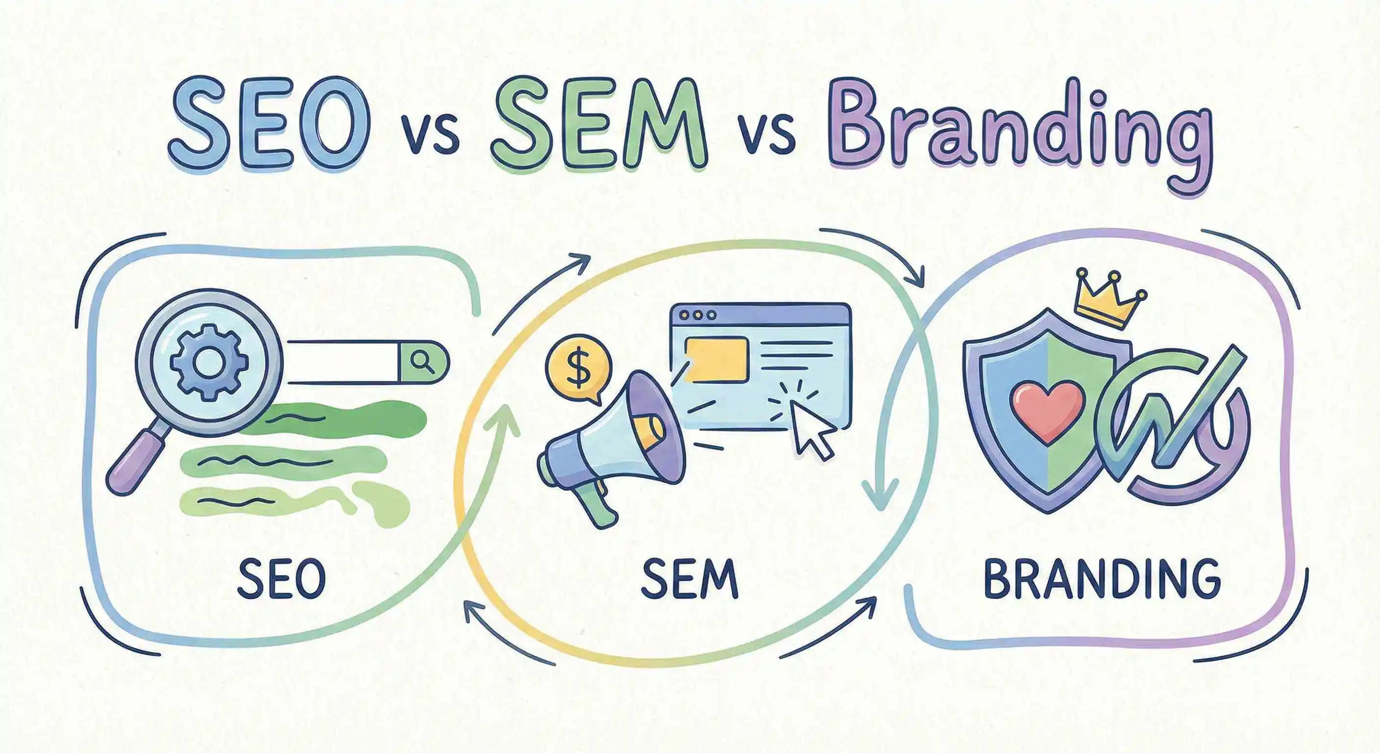 SEO vs SEM vs Branding: A Startup Founder’s Guide to Growth